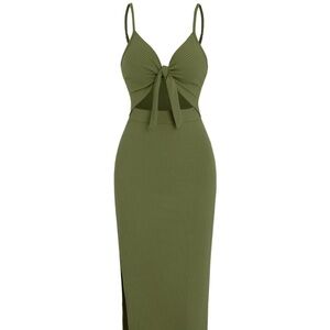 Front knot cami dress